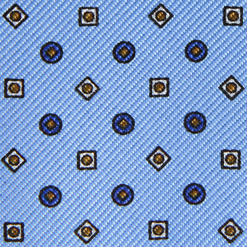 PORTACARTE PIEGHEVOLE IN SETA PELLE AZZURO