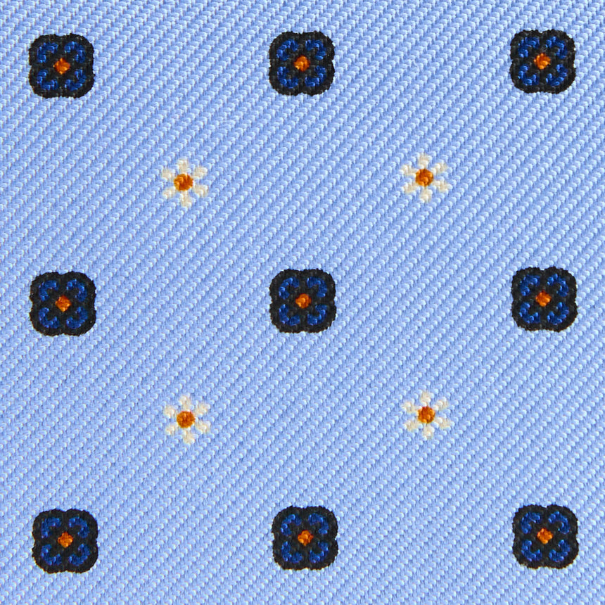 PORTACARTE PIEGHEVOLE IN SETA PELLE AZZURO