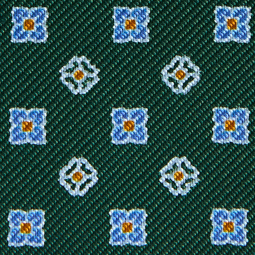 PORTACARTE PIEGHEVOLE IN SETA PELLE VERDE SCURO