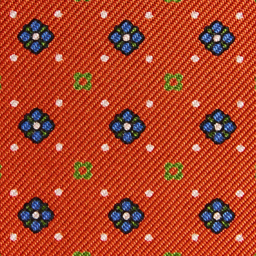 PORTACARTE PIEGHEVOLE IN SETA PELLE ARANCIONE