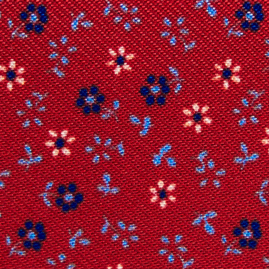 PORTACARTE PIEGHEVOLE IN SETA PELLE ROSSO