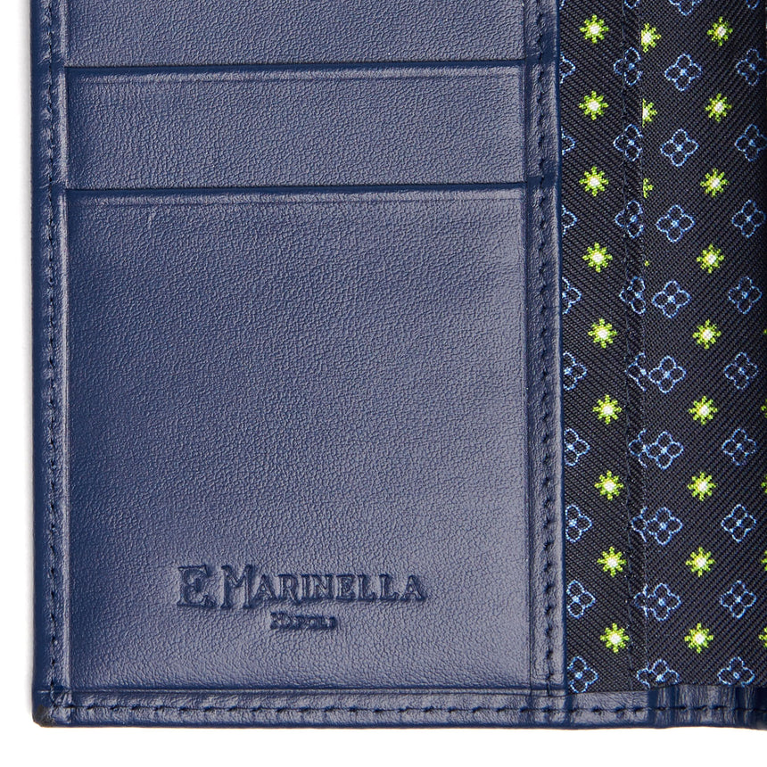 PORTAFOGLIO VERTICALE BLU SCURO