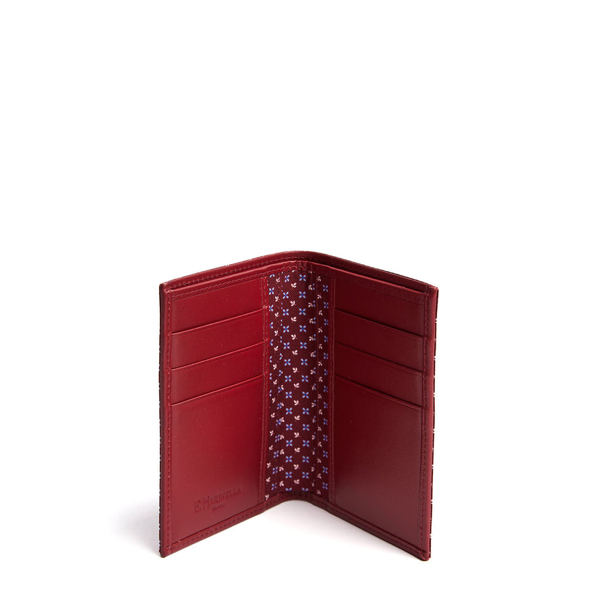 BURGUNDY VERTICAL WALLET