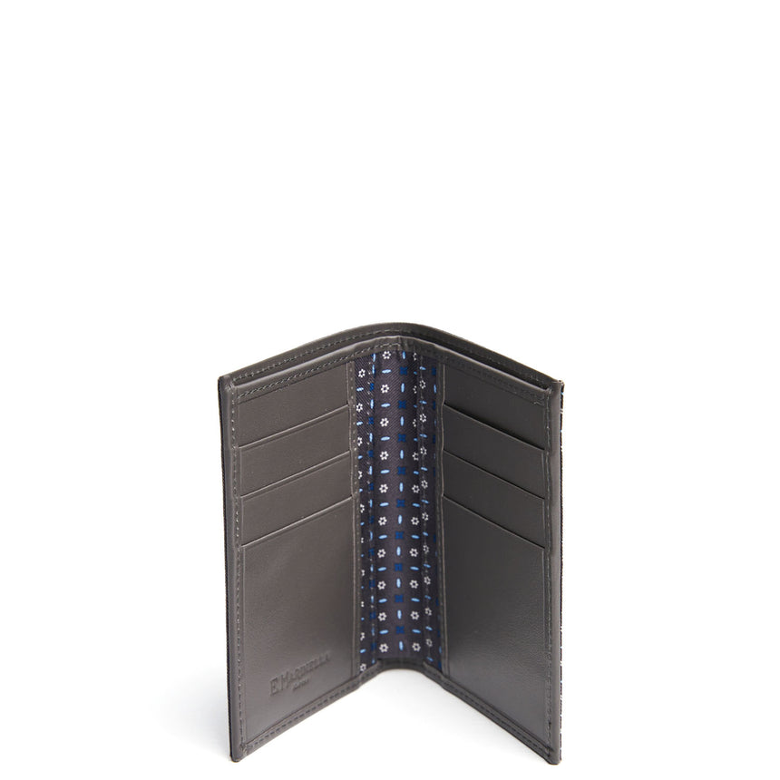 PORTAFOGLIO VERTICALE GRIGIO SCURO