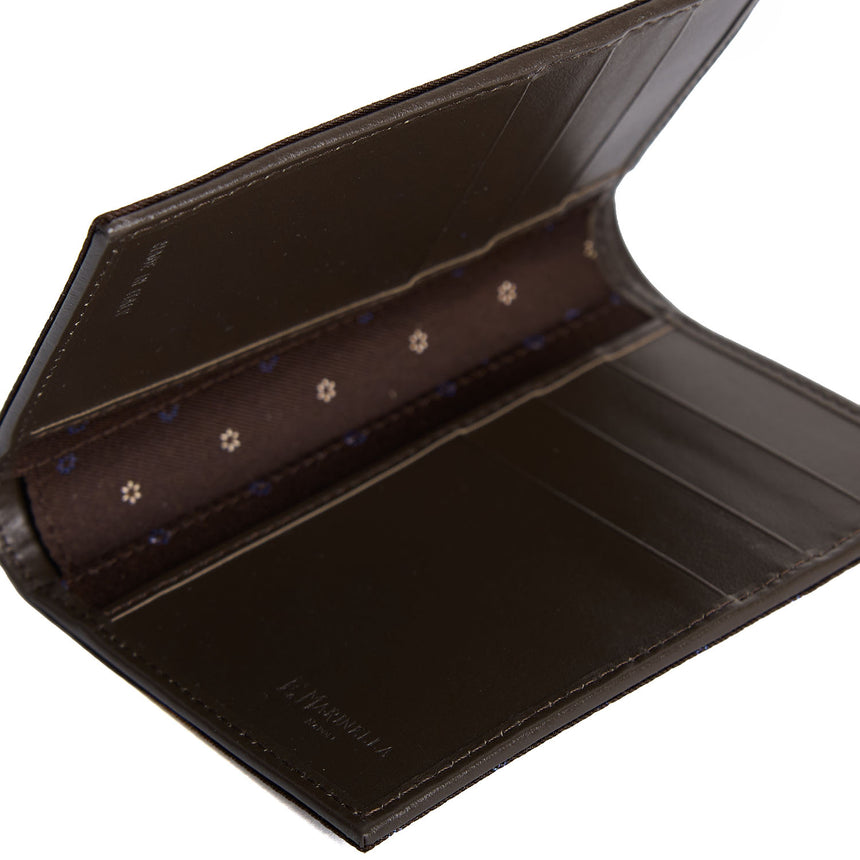 DARK BROWN VERTICAL WALLET