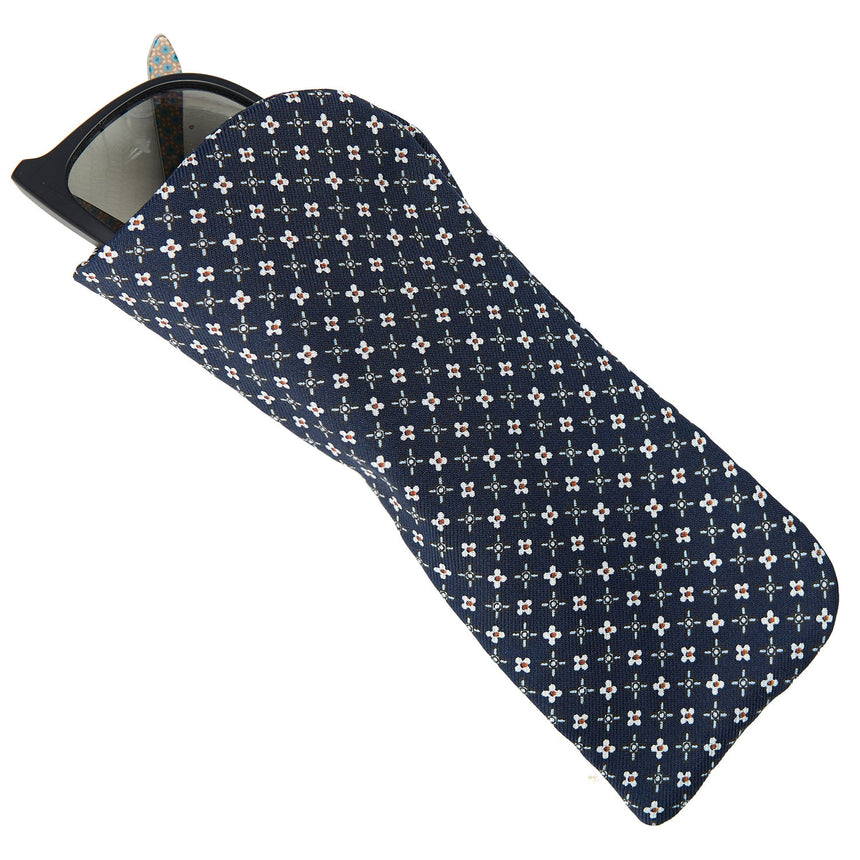DARK BLUE GLASSES CASE