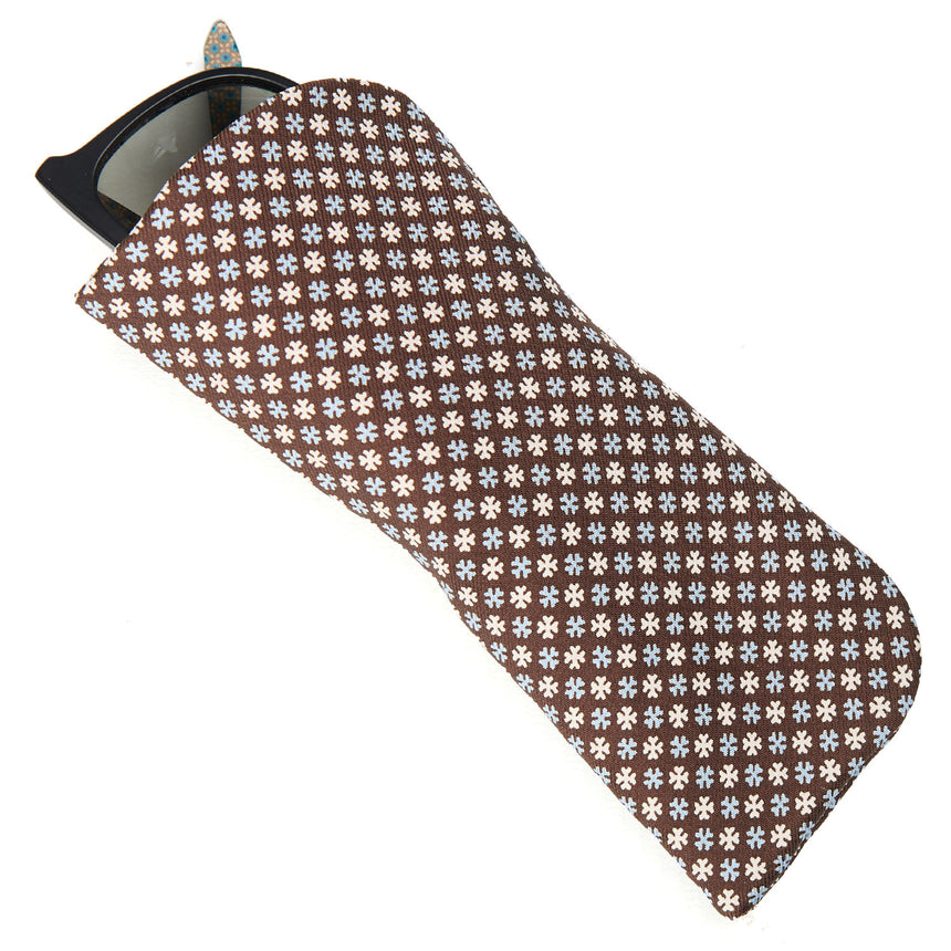 PORTAOCCHIALI MARRONE SCURO