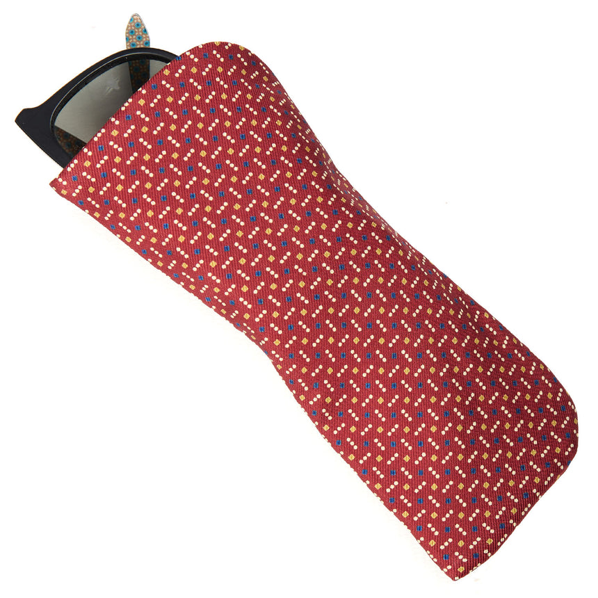 BURGUNDY GLASSES CASE