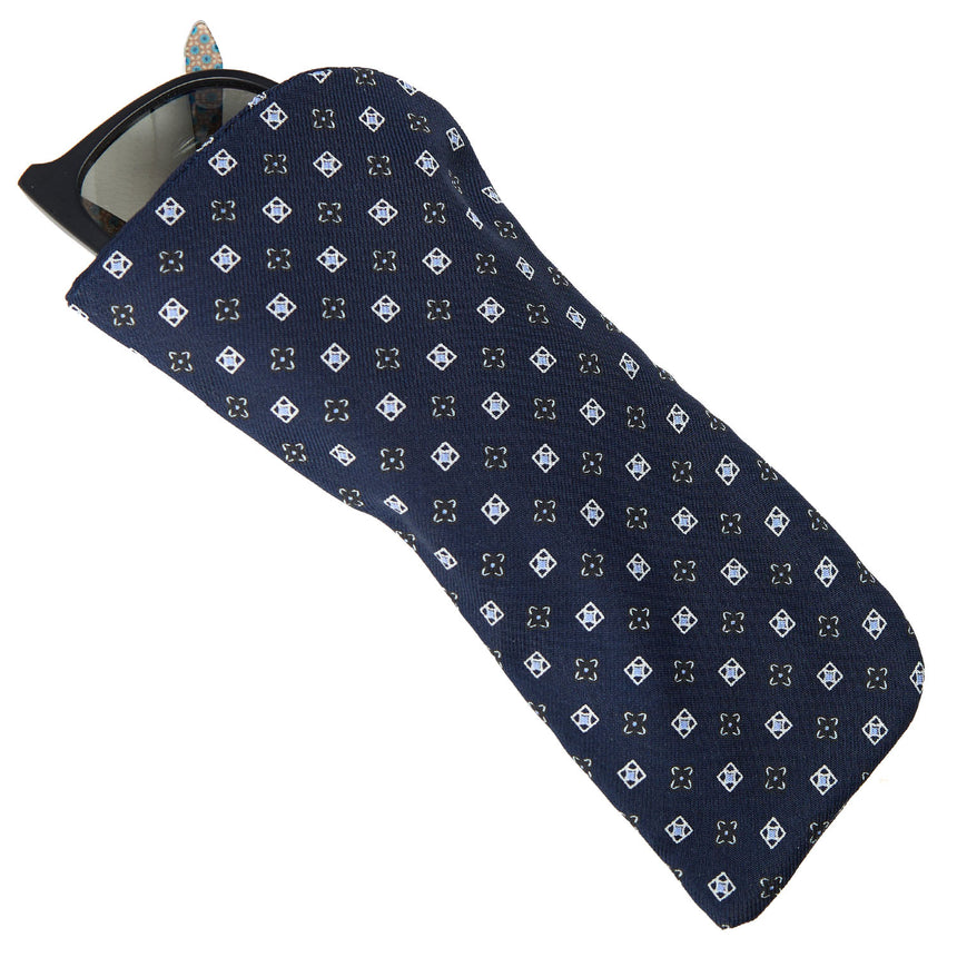 DARK BLUE GLASSES CASE