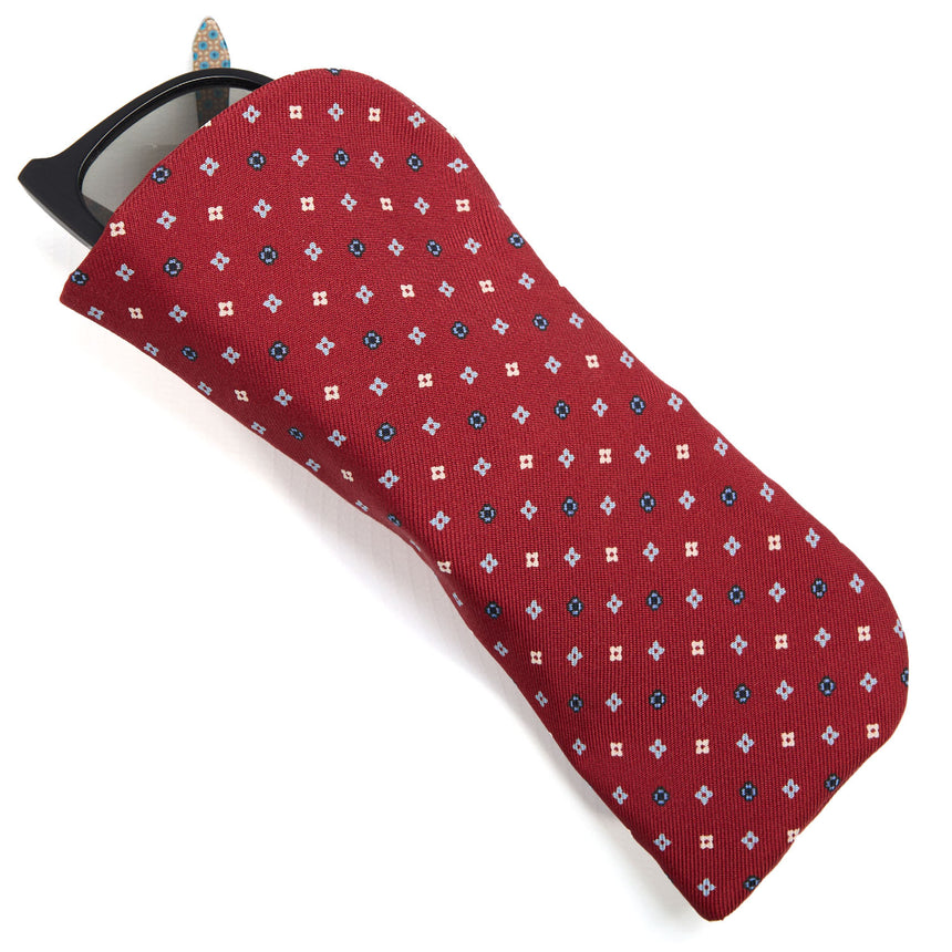 BURGUNDY GLASSES CASE