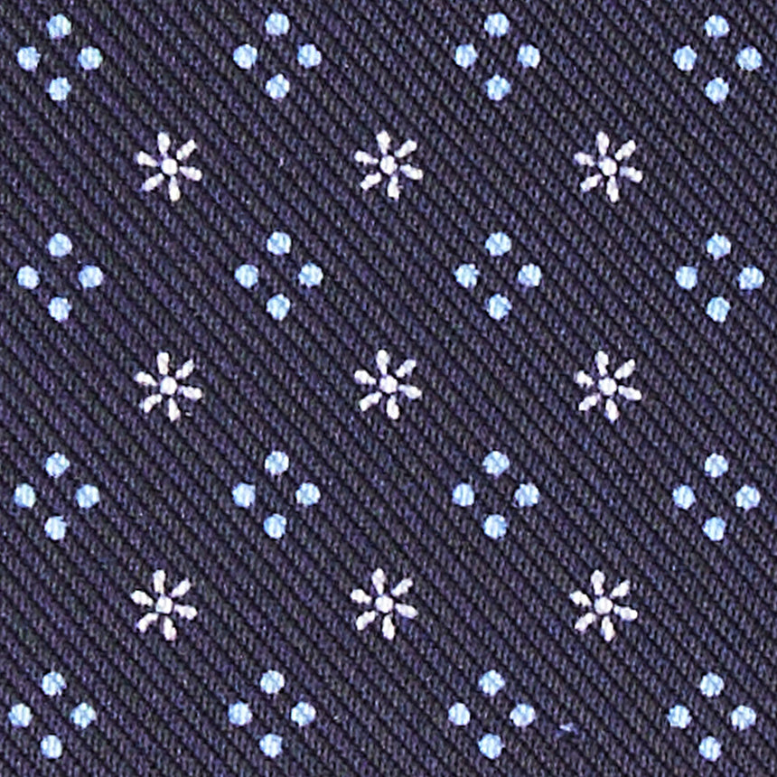 BLUE LEATHER AND SILK CREDIT CARD HOLDER