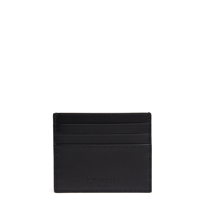 BLACK LEATHER CREDIT CARD HOLDER