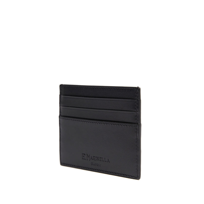 BLACK LEATHER CREDIT CARD HOLDER