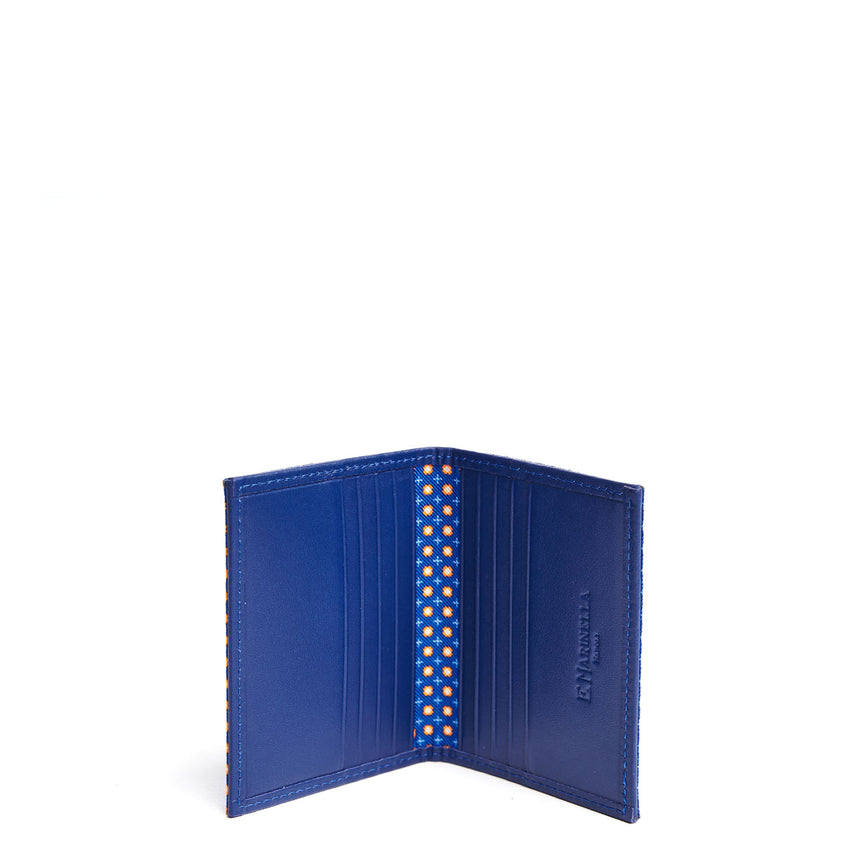 BLUETTE LEATHER FOLDING CARD HOLDER