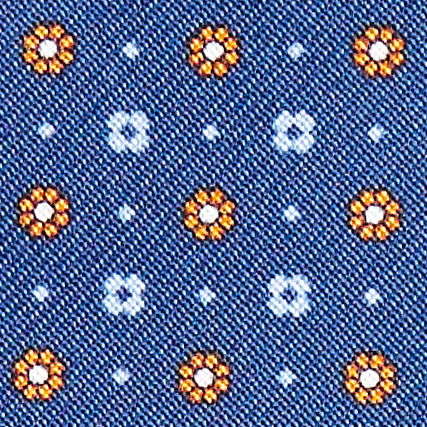 PORTACARTE PIEGHEVOLE IN SETE E PELLE BLU