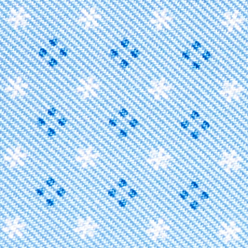 PORTACARTE PIEGHEVOLE IN SETE E PELLE AZZURRO