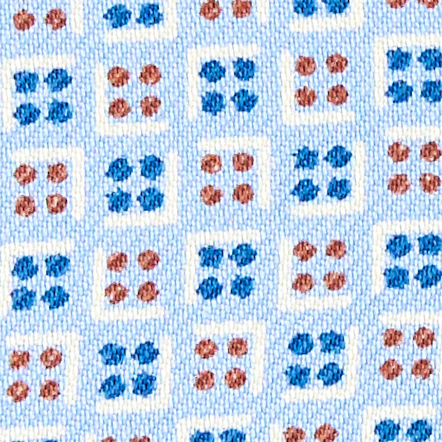 LIGHT BLUE SILK GLASSES CASE