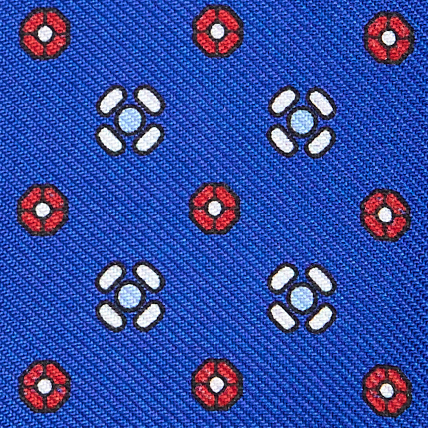 PAPILLON DA ANNODARE IN SETA STAMPATA BLUETTE