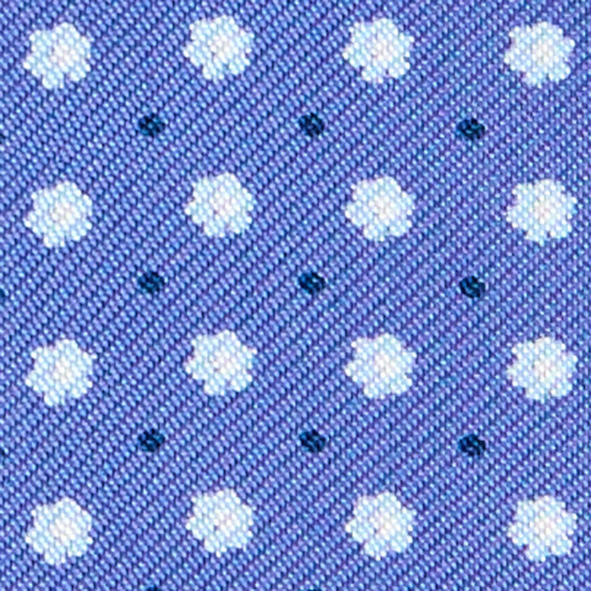 PAPILLON DA ANNODARE IN SETA STAMPATA AZZURRO POLVERE