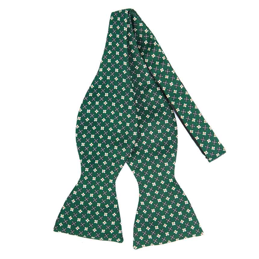 PAPILLON DA ANNODARE IN SETA VERDE SCURO
