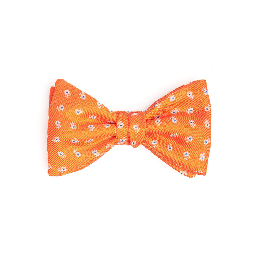 PAPILLON ANNODATO IN SETA ARANCIONE