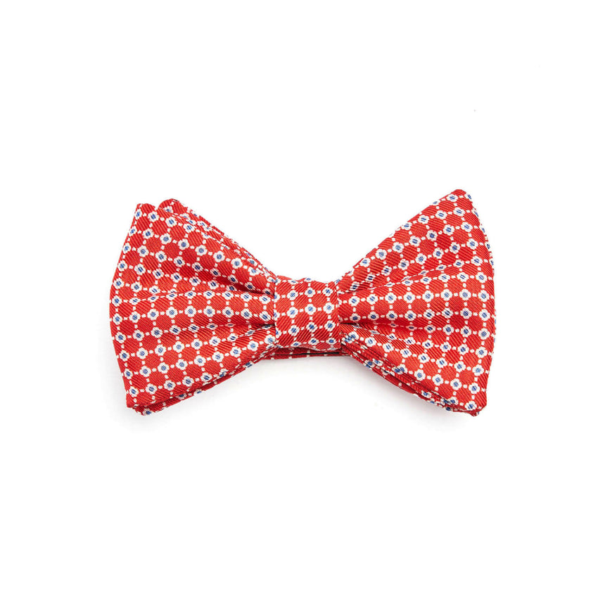 PAPILLON ANNODATO IN SETA ROSSO