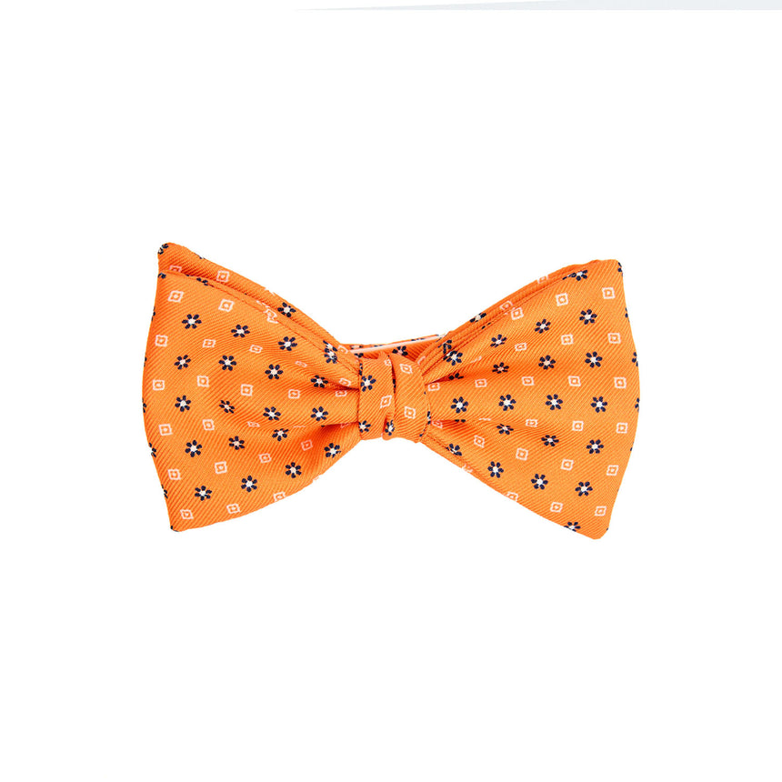 PAPILLON ANNODATO IN SETA ARANCIONE