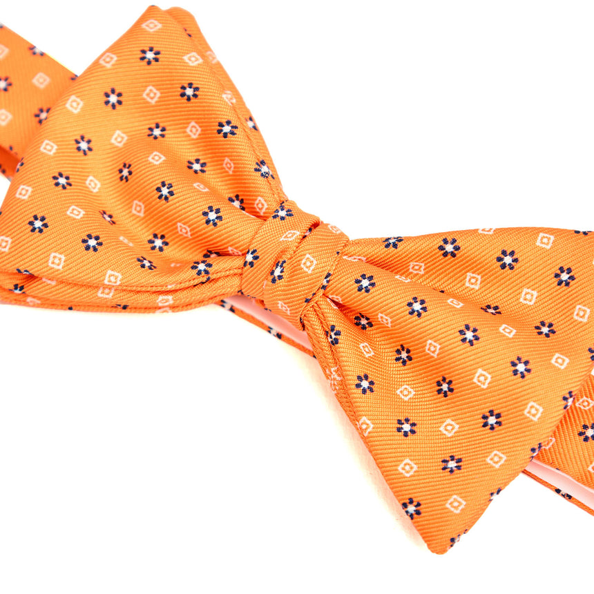 PAPILLON ANNODATO IN SETA ARANCIONE