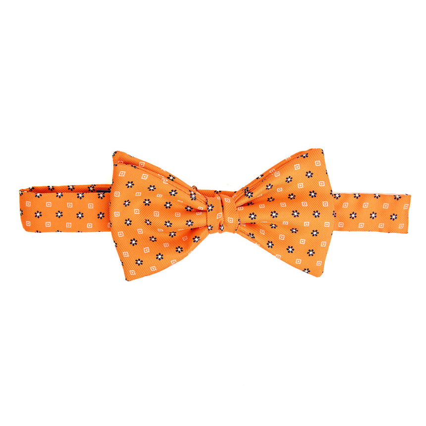 PAPILLON ANNODATO IN SETA ARANCIONE