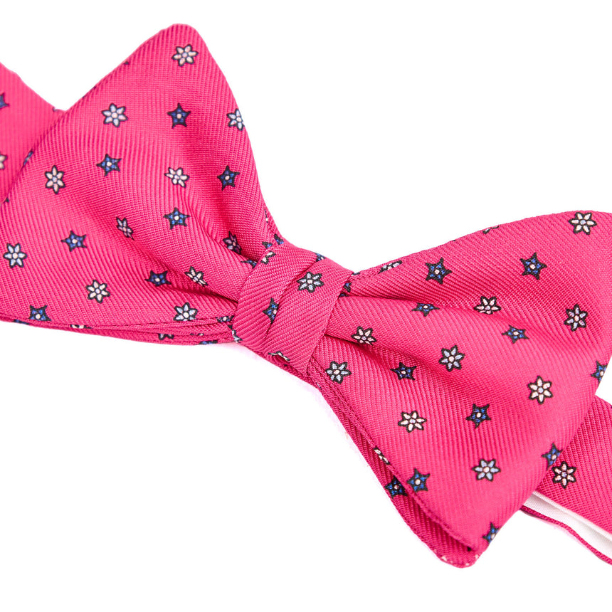 PAPILLON ANNODATO IN SETA FUCSIA