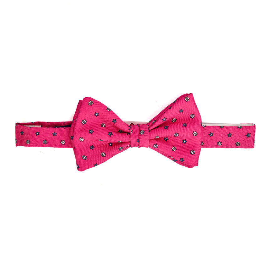 PAPILLON ANNODATO IN SETA FUCSIA