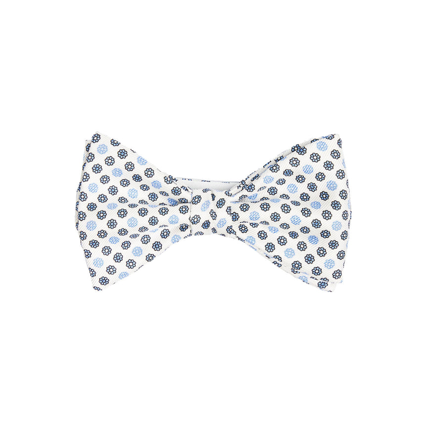 PAPILLON ANNODATO IN SETA BIANCO