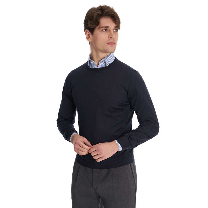 PULLOVER FOUR SEASONS BLU SCURO