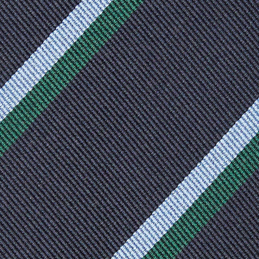 CRAVATTA REGIMENTAL IN SETA JACQUARD BLU SCURO