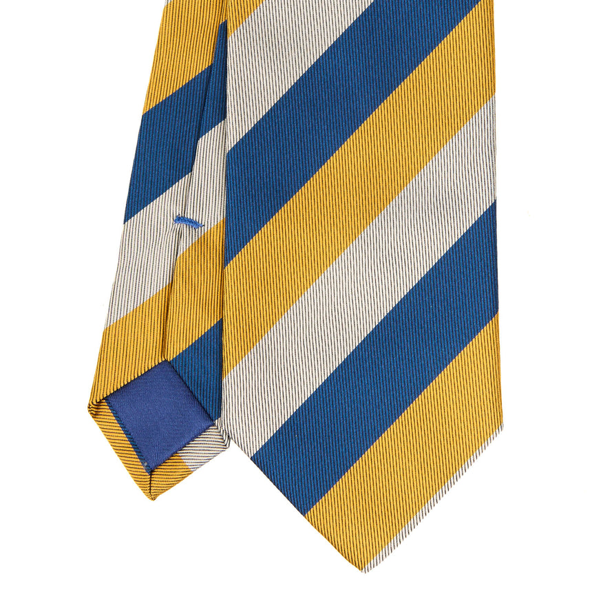 GREY REGIMENTAL JACQUARD SILK TIE