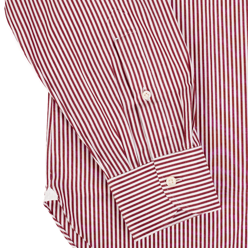 CAMICIA CLASSICA BIANCA E BORDEAUX REGULAR