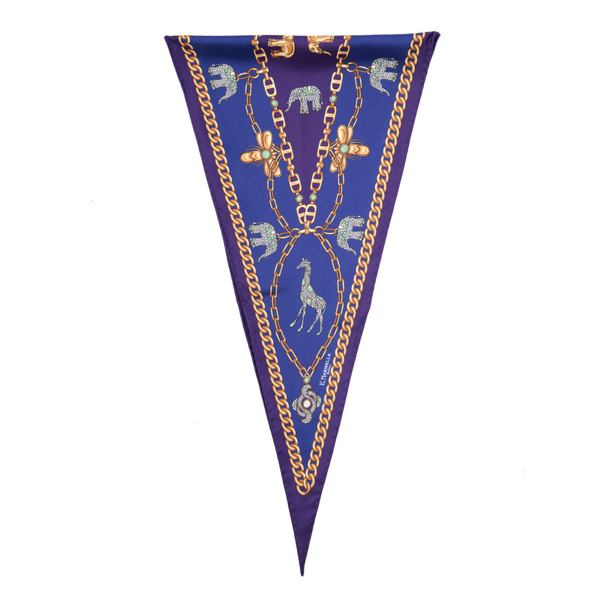 FOULARD ROMBO IN SETA VIOLA