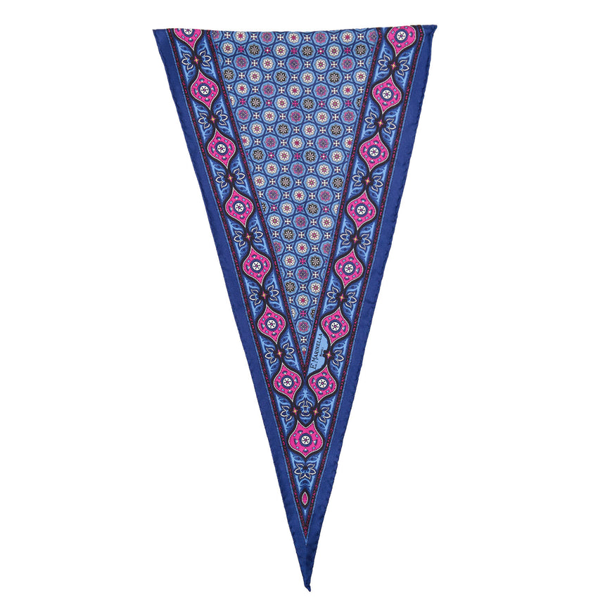 POWDER BLUE SILK DIAMOND SHAPE SCARF