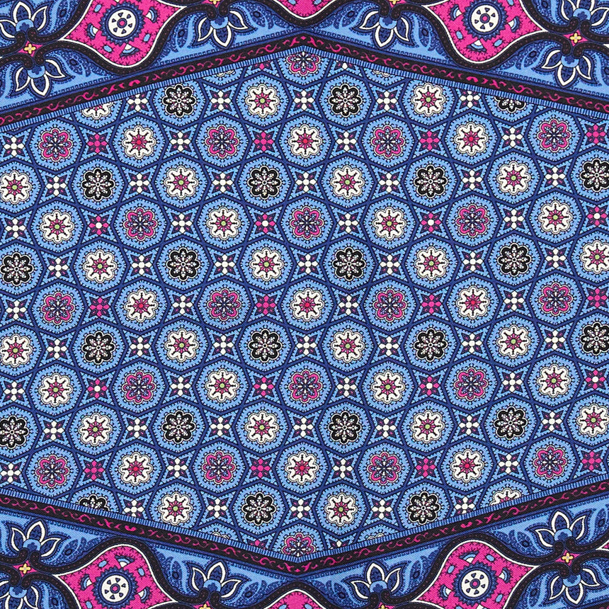 POWDER BLUE SILK DIAMOND SHAPE SCARF