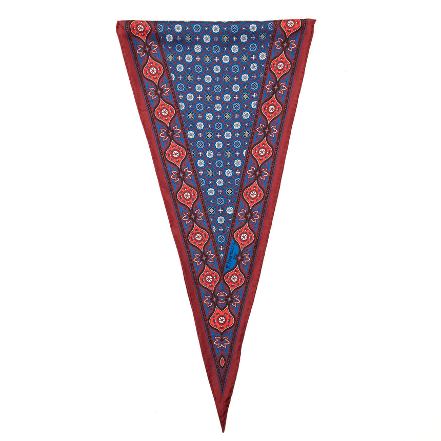 FOULARD ROMBO IN SETA BORDEAUX