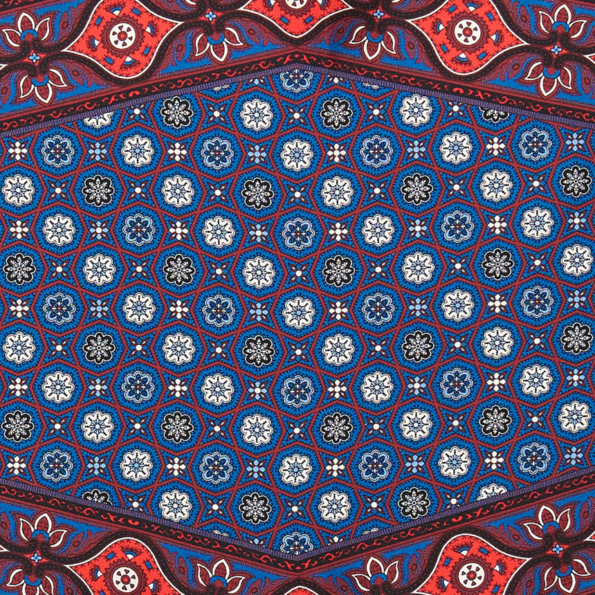 FOULARD ROMBO IN SETA BORDEAUX