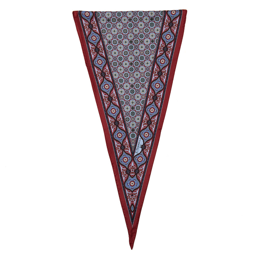 FOULARD ROMBO IN SETA BORDEAUX