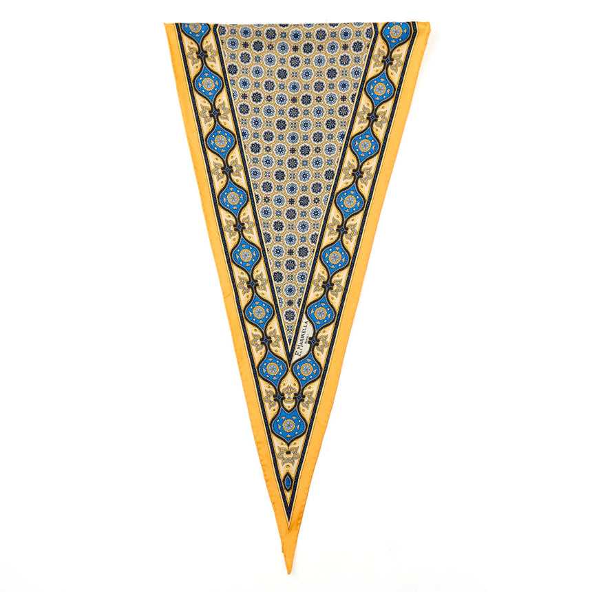 FOULARD ROMBO IN SETA GIALLO