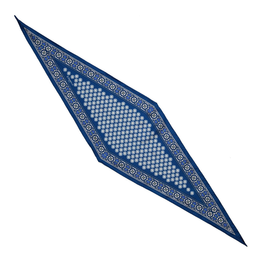 FOULARD ROMBO IN SETA BLUETTE