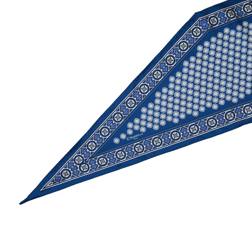 FOULARD ROMBO IN SETA BLUETTE