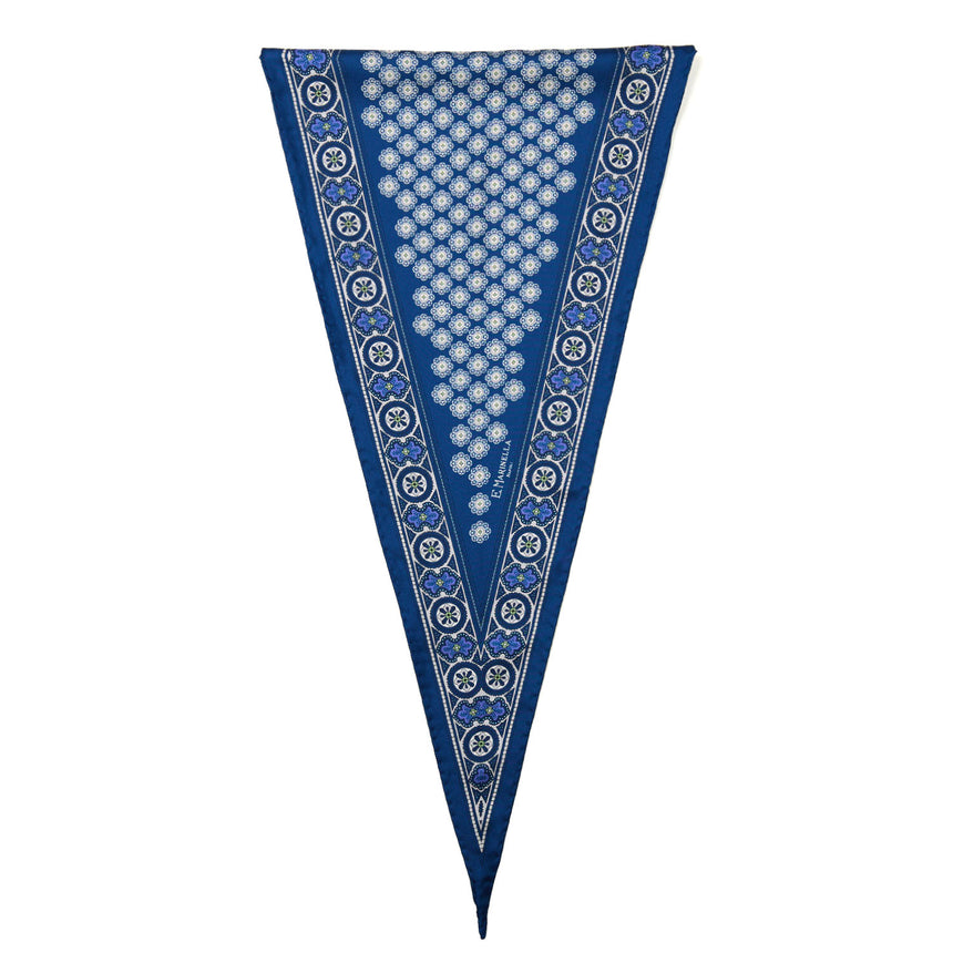 FOULARD ROMBO IN SETA BLUETTE