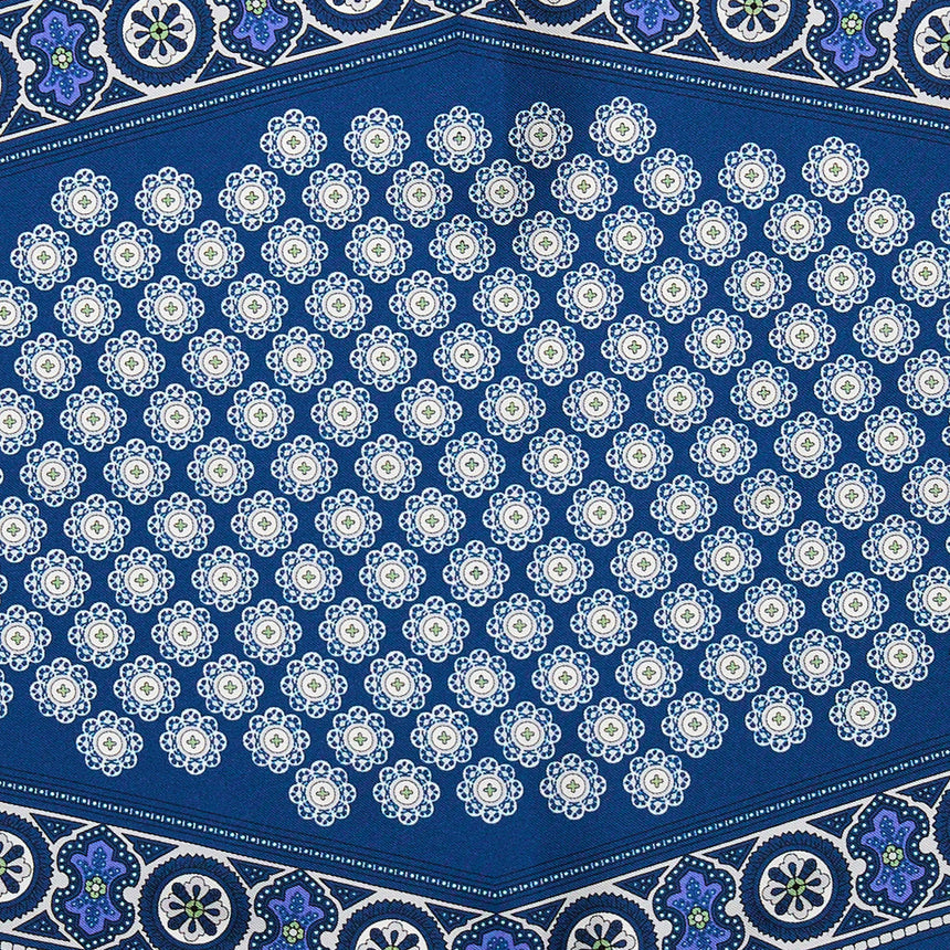 FOULARD ROMBO IN SETA BLUETTE