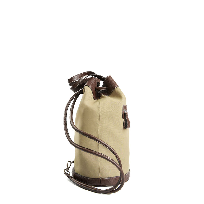 DARK BROWN AND OLIVE GREEN GIAN MIDI BAG