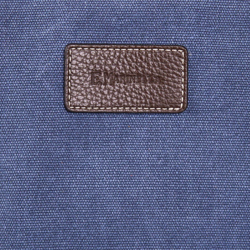 DARK BROWN AND BLUE GIAN MINI BAG