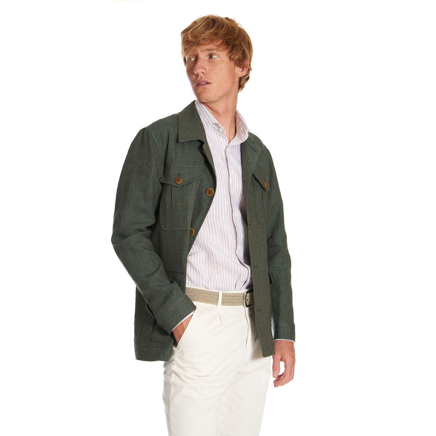 GREEN SAFARI JACKET